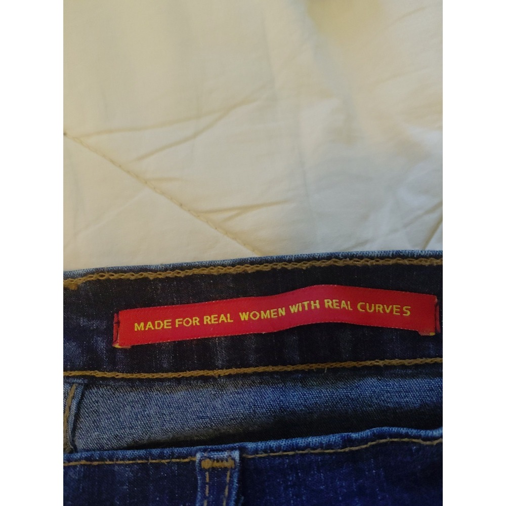 NYDJ Tummy Tuck Jeans Women's Size 18 Blue Denim Wide Leg Boho Western Y2k - Picture 7 of 11